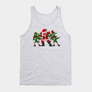 Kids Apparel Santa And Elves Dancing The Dabbing Dance Tank Top